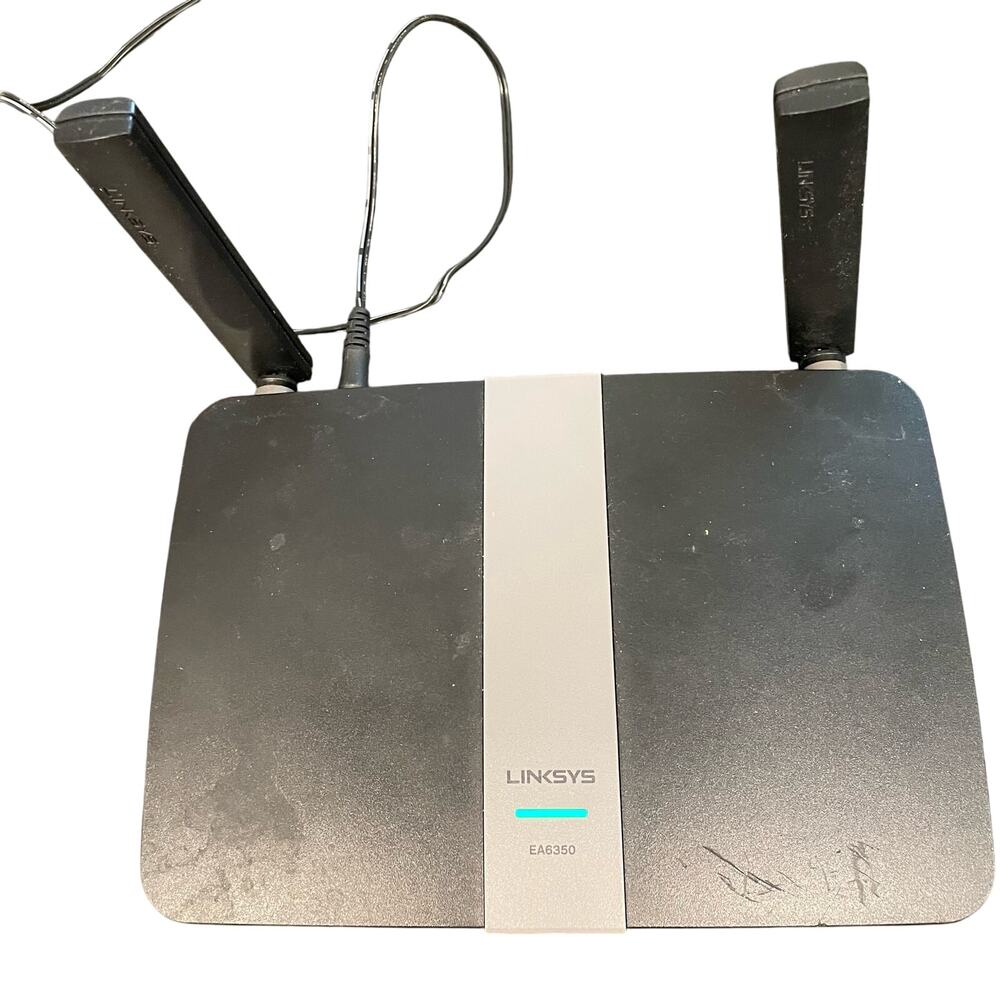 Linksys Router EA6350 Dual Band WiFi AC1200 4 Port Wireless No Ethernet Cable